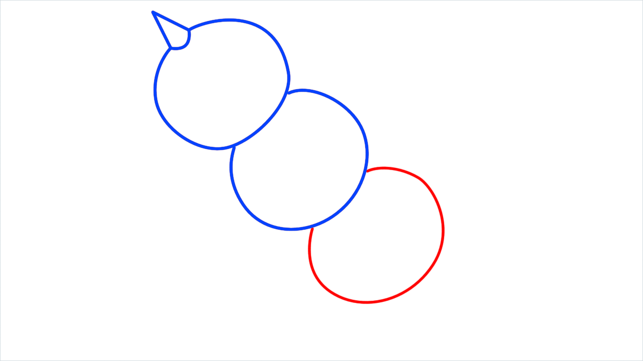 How to draw dango step (4)