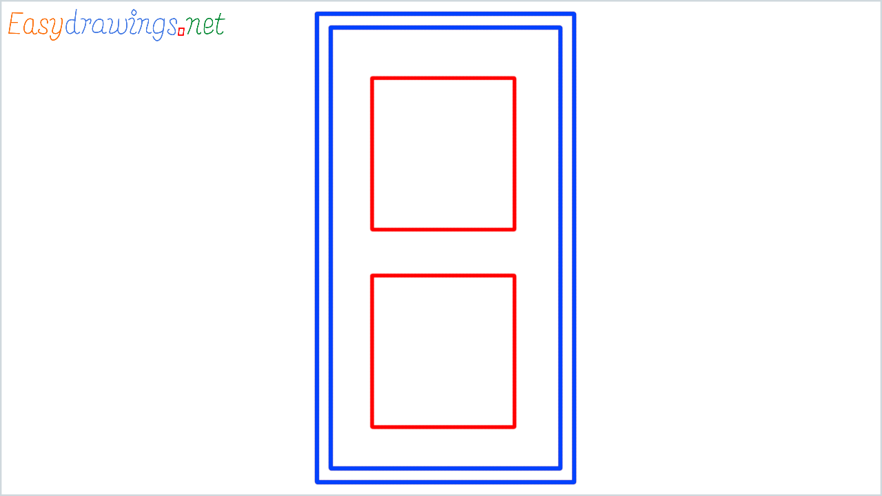 How to draw door step (3)
