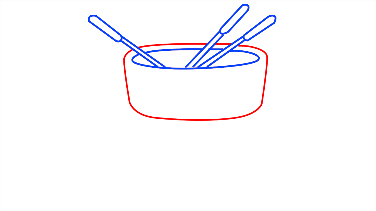 How to draw foudue step (4)