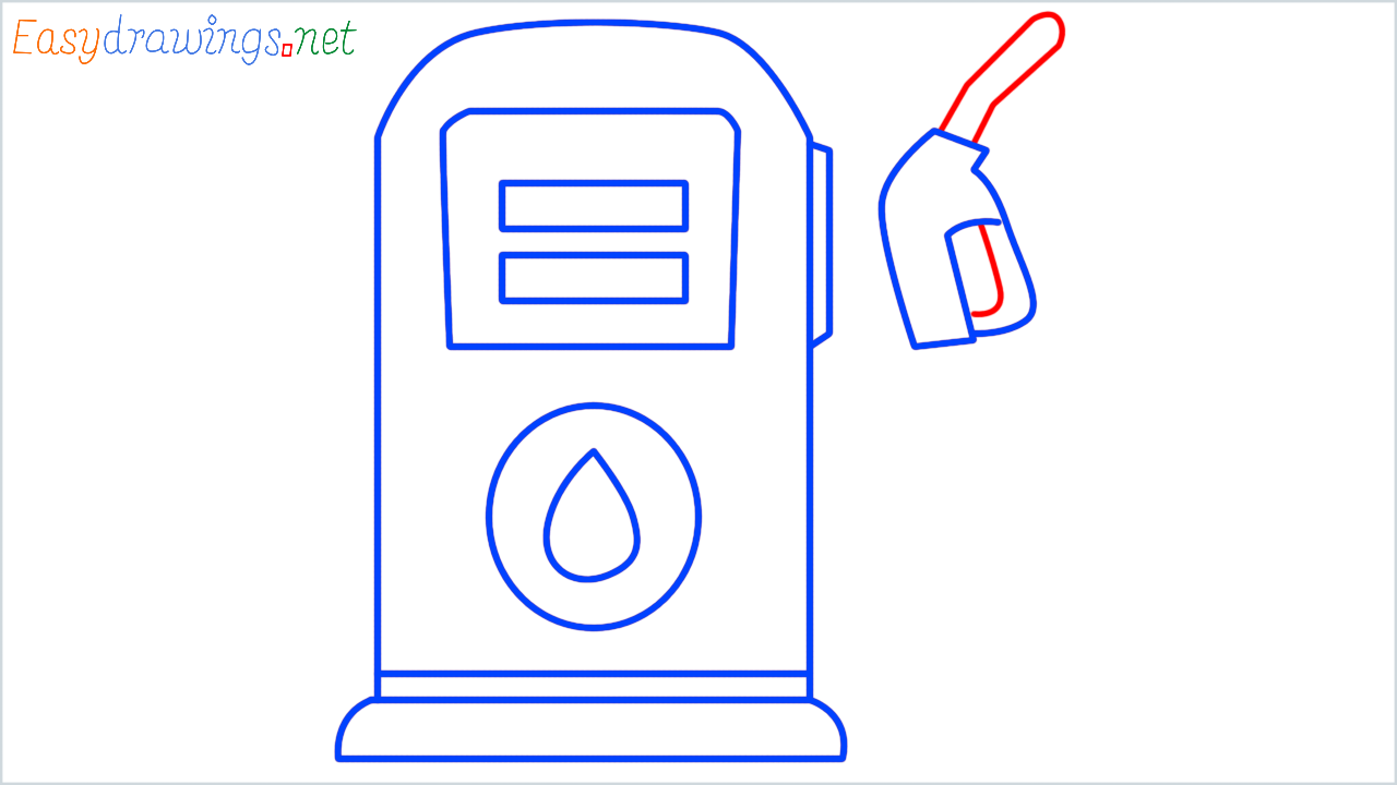 How to draw fuel pump step (7)