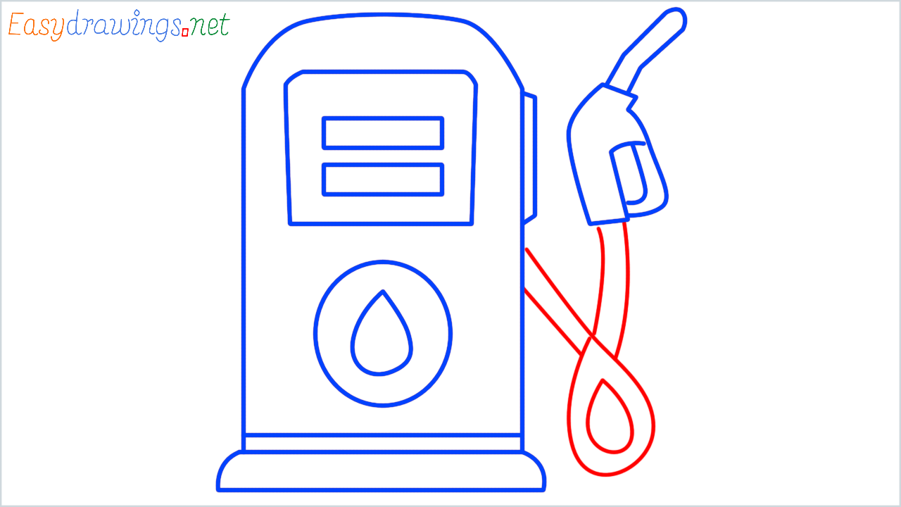 How to draw fuel pump step (8)