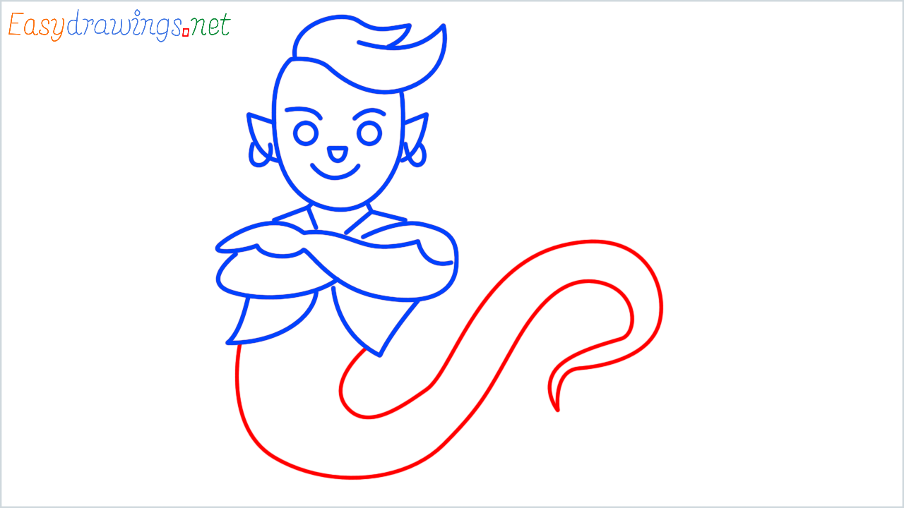 How to draw genie step (10)