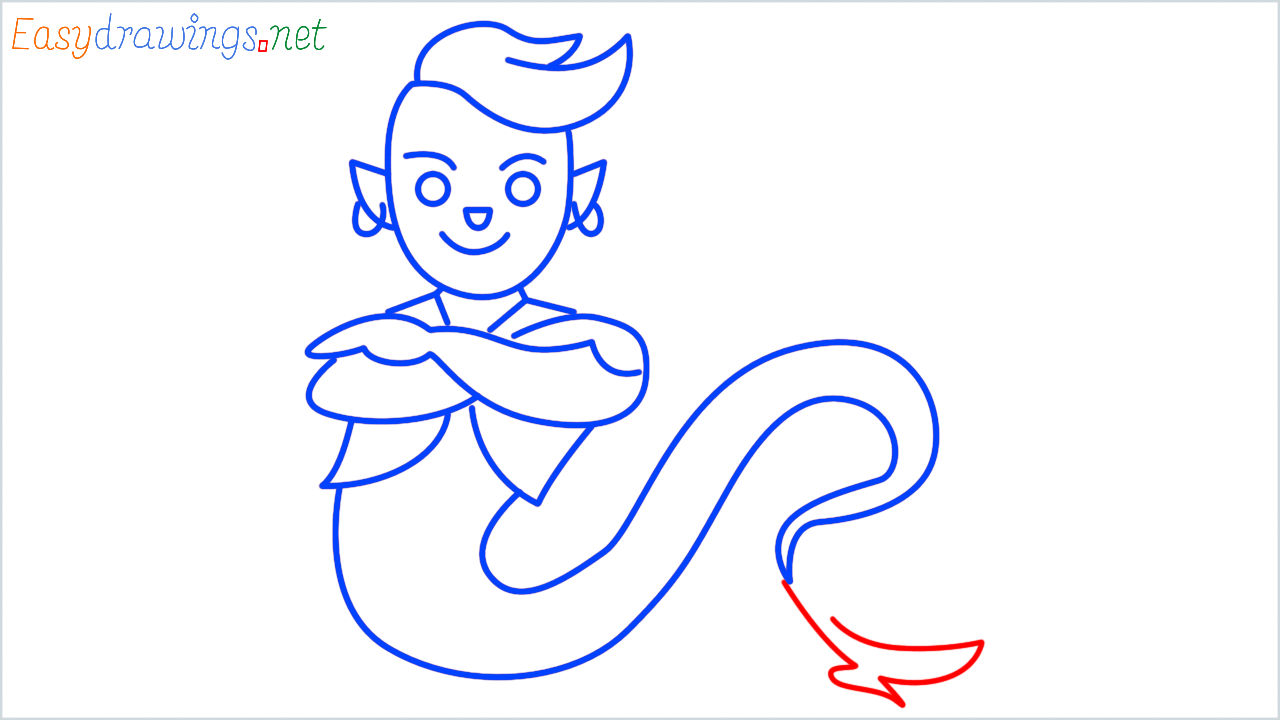 How to draw genie step (11)