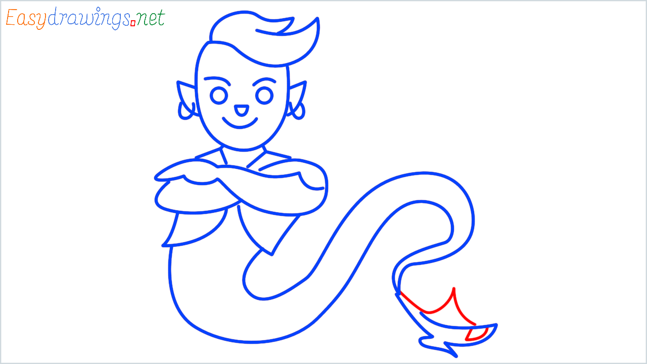 How to draw genie step (12)