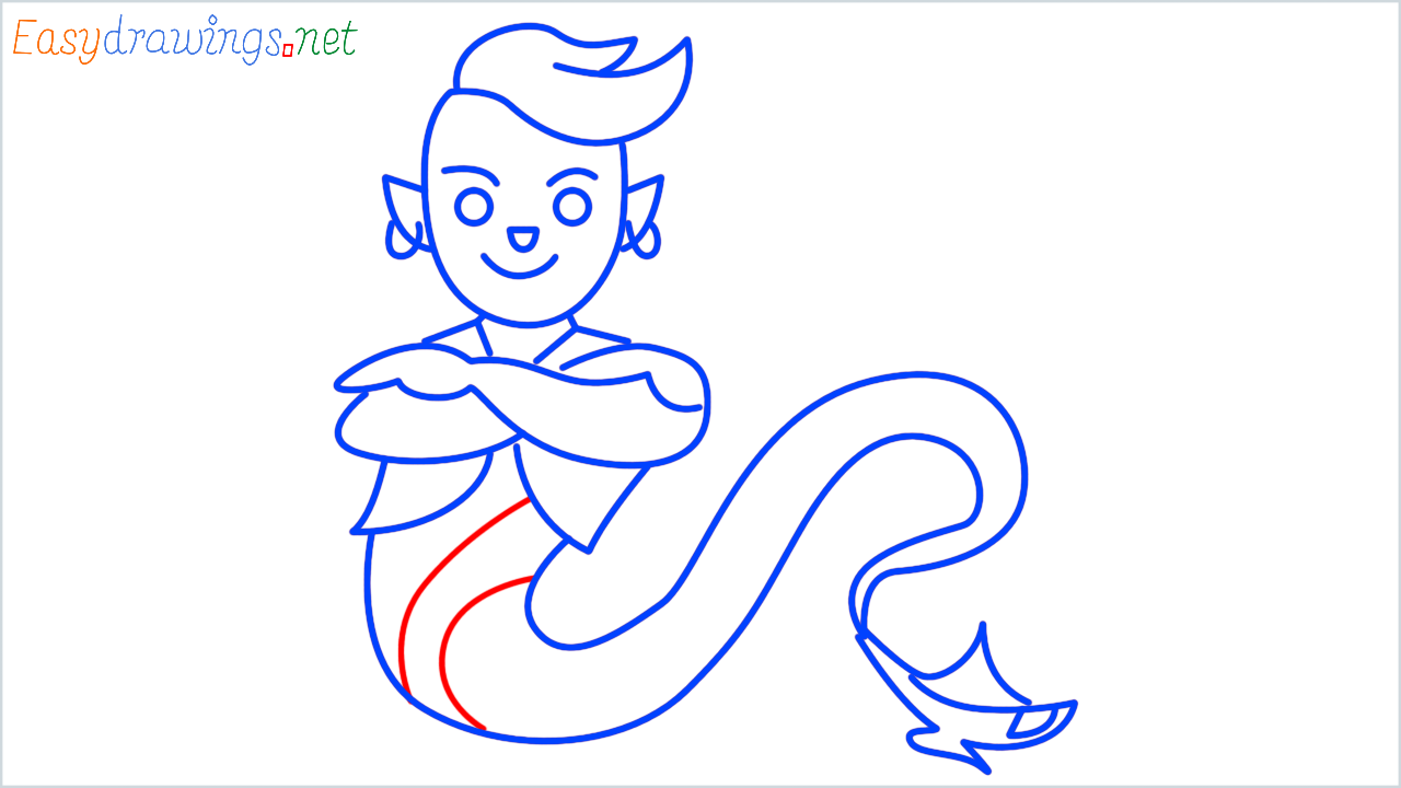 How to draw genie step (13)