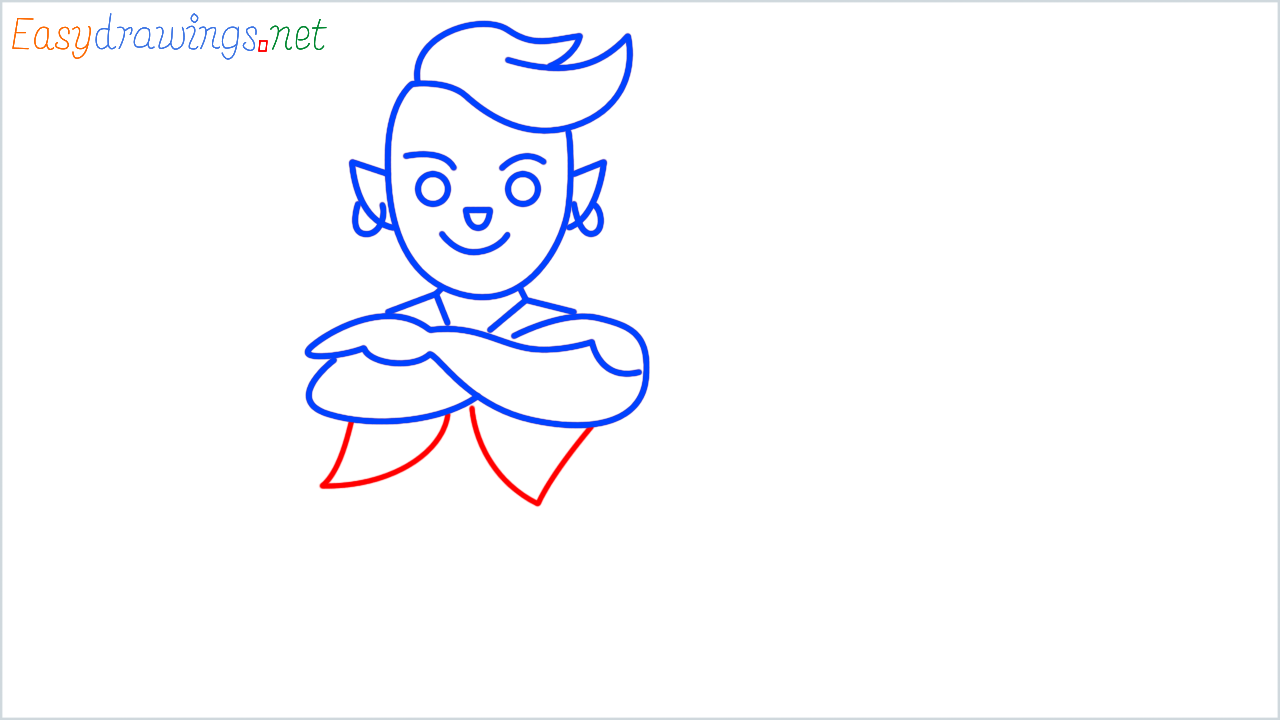 How to draw genie step (9)