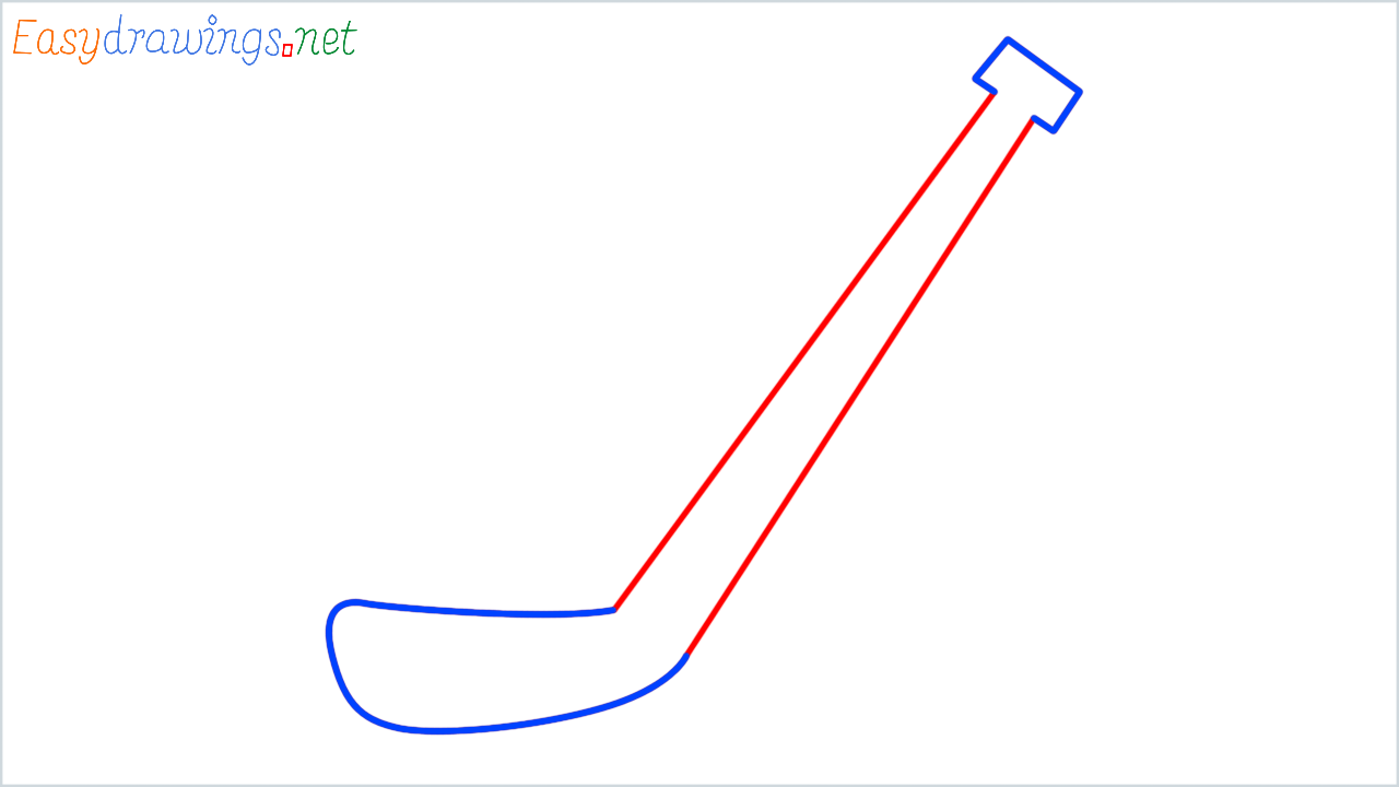 How to draw ice hockey step (3)