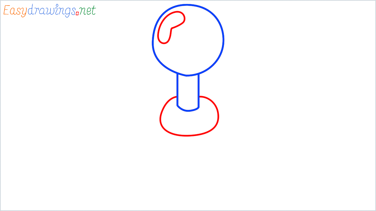 How to draw joystick step (3)