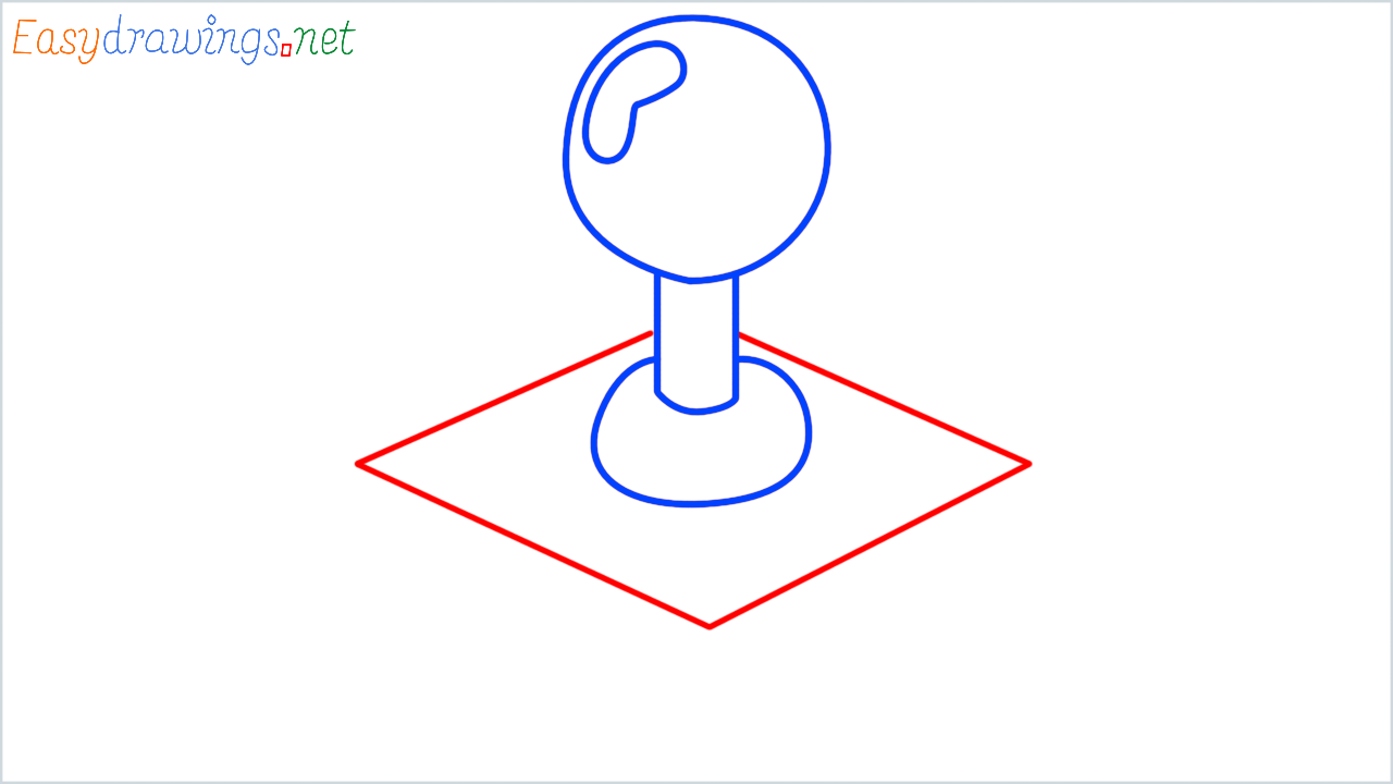 How to draw joystick step (4)