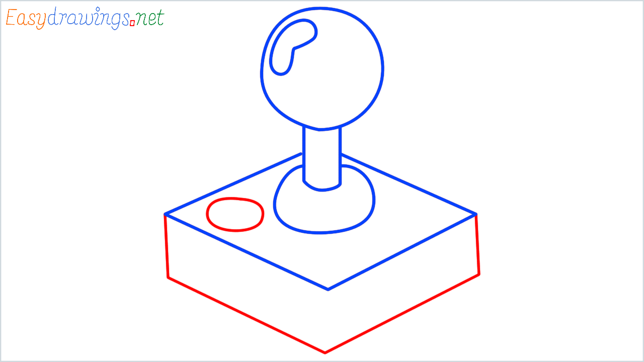 How to draw joystick step (5)