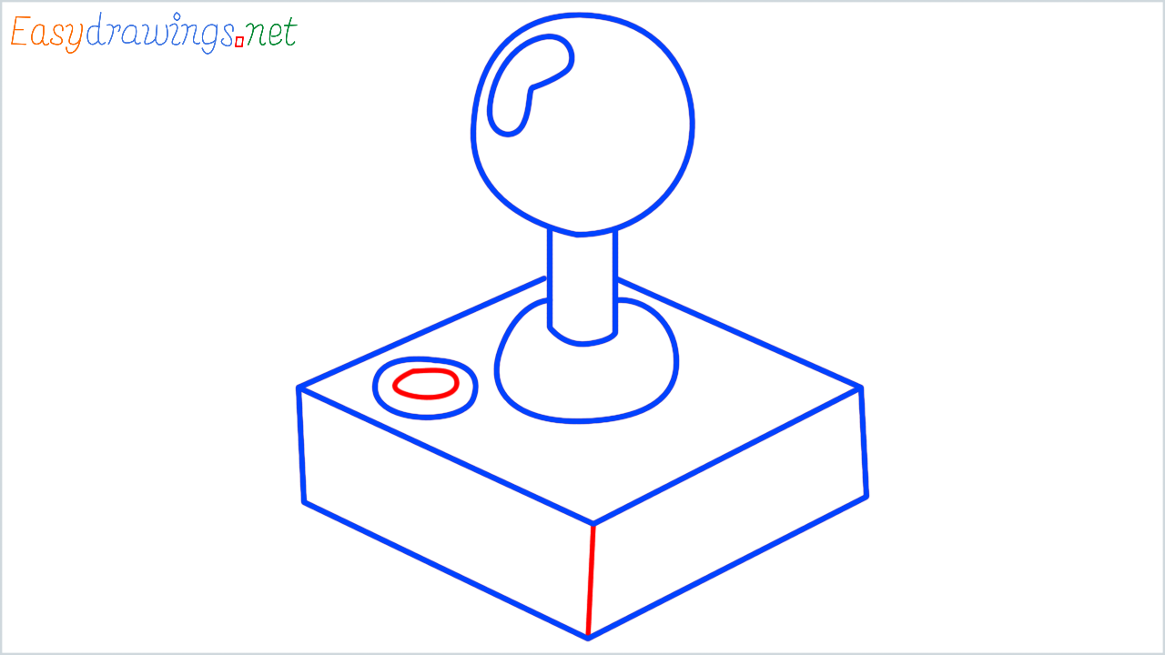 How to draw joystick step (6)