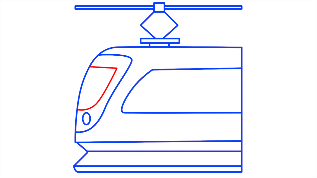 How to draw light rail step (10)