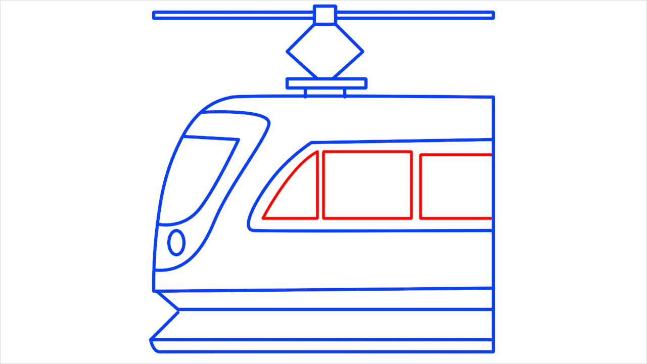 How to draw light rail step (11)