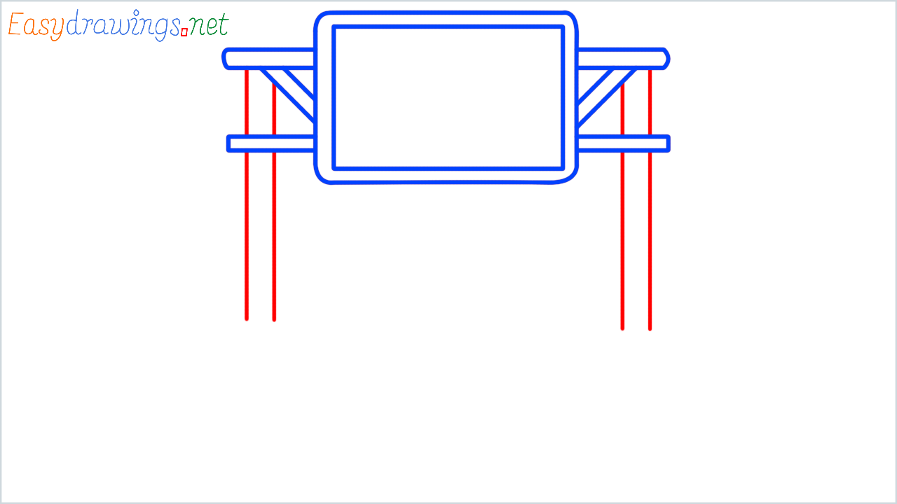 How to draw motorway step (5)