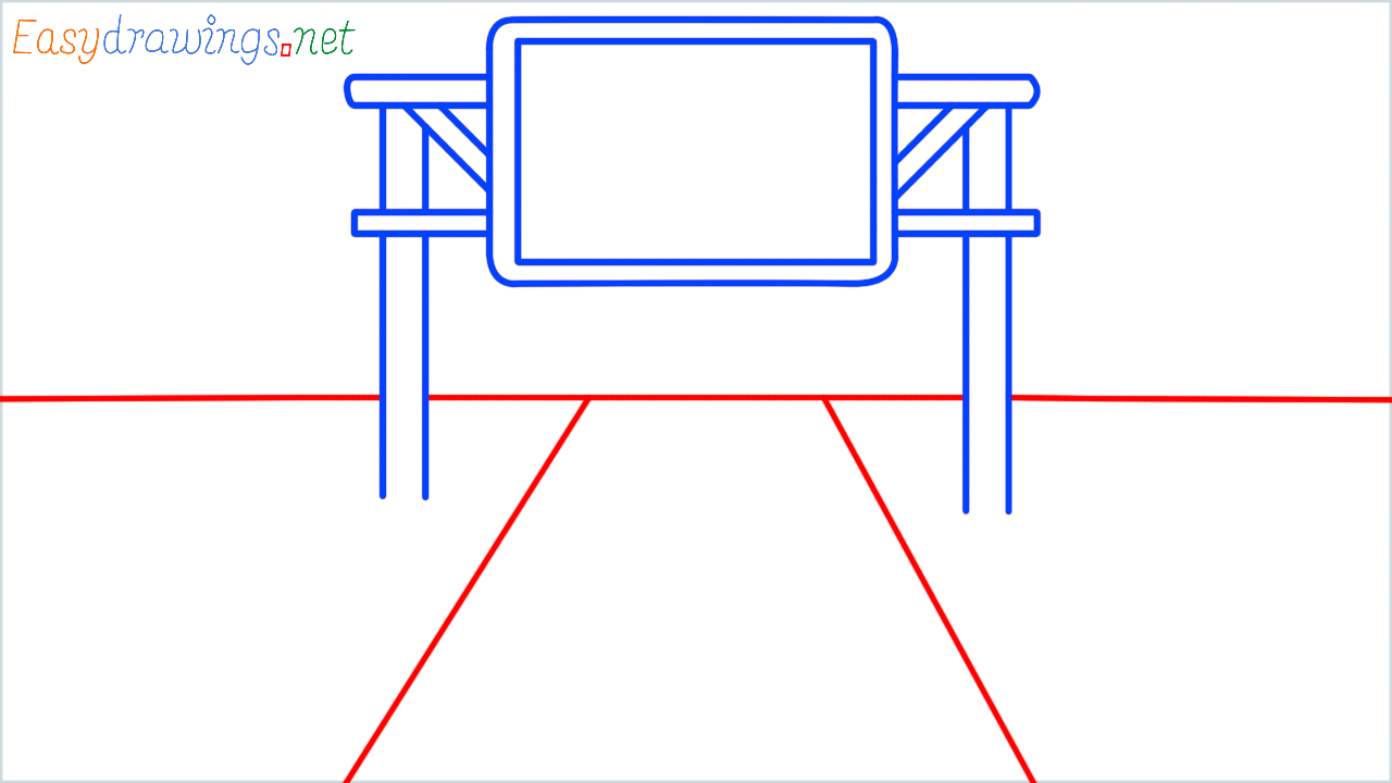 How to draw motorway step (6)