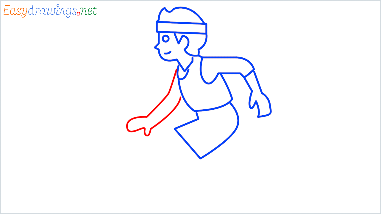 How to draw person bouncing ball step (9)