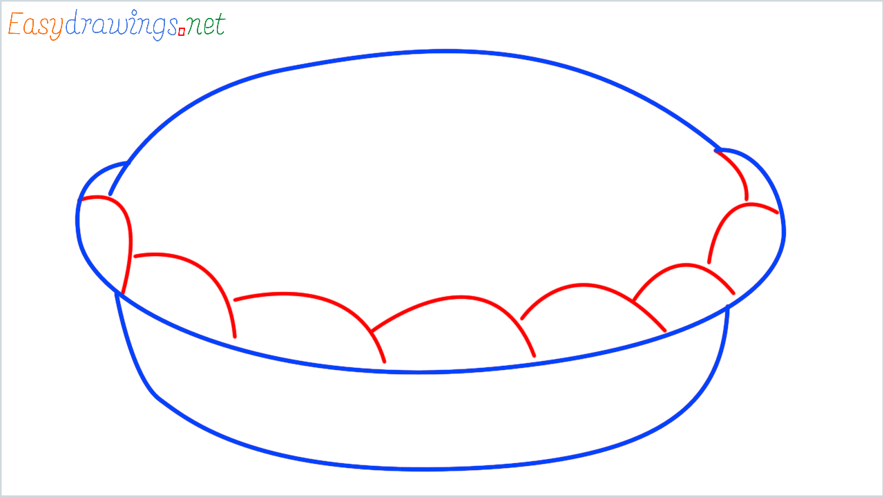 How to draw pie step (4)