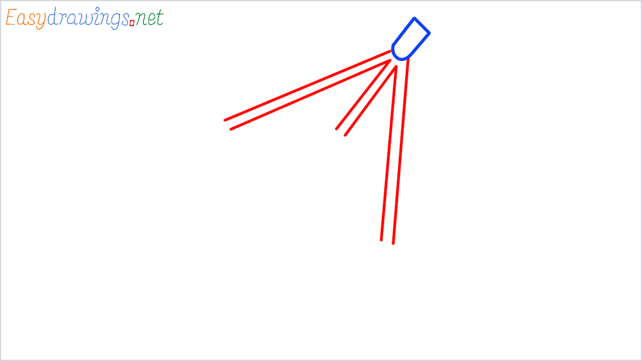 How to draw satellite antenna step (2)