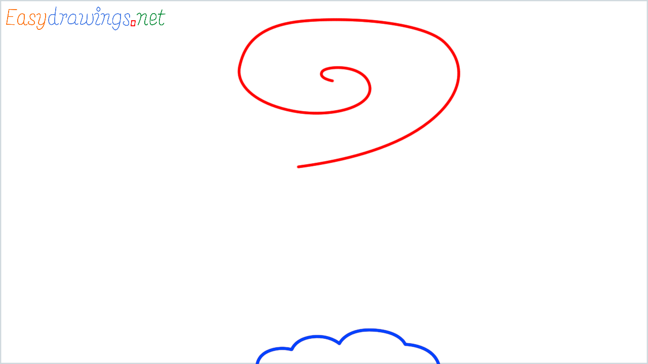 How to draw tornado step (2)