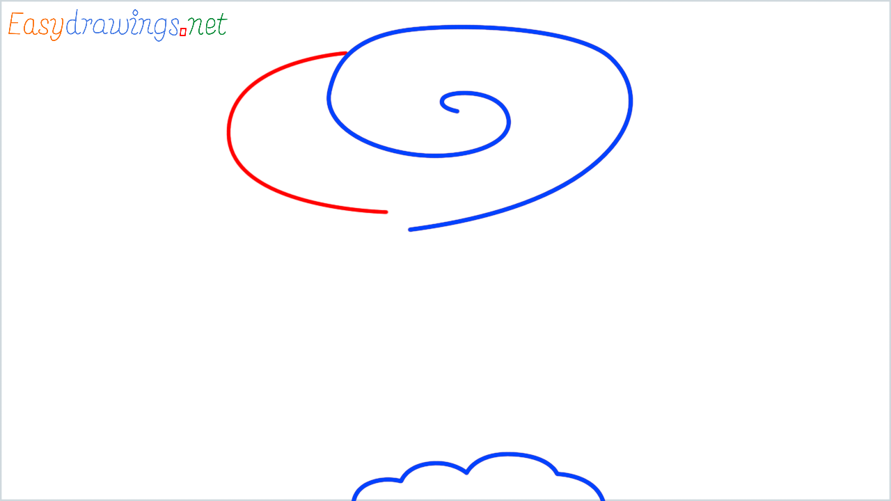 How to draw tornado step (3)