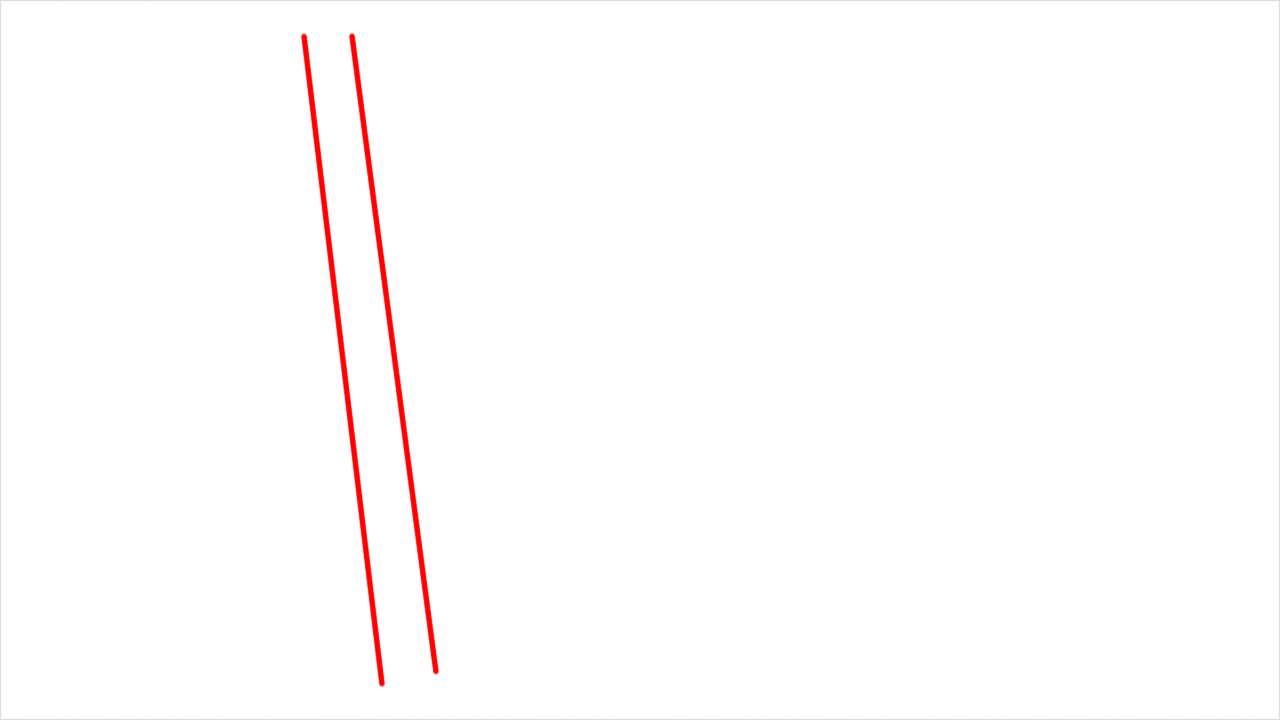 How to draw triangular flag step (1)