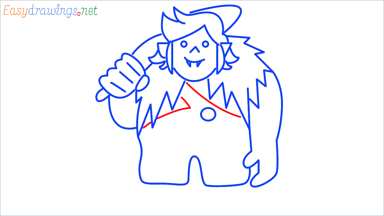How to draw troll step (12)