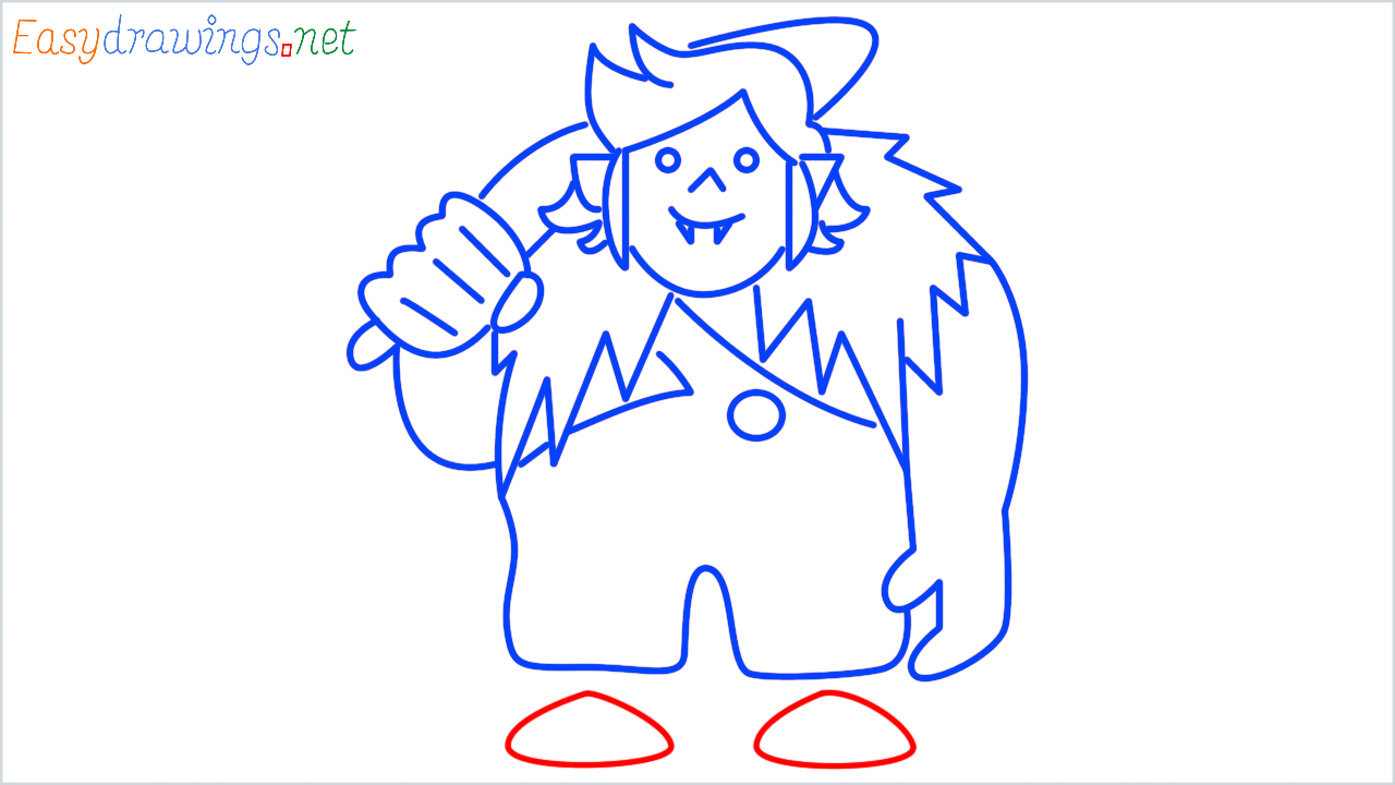 How to draw troll step (13)