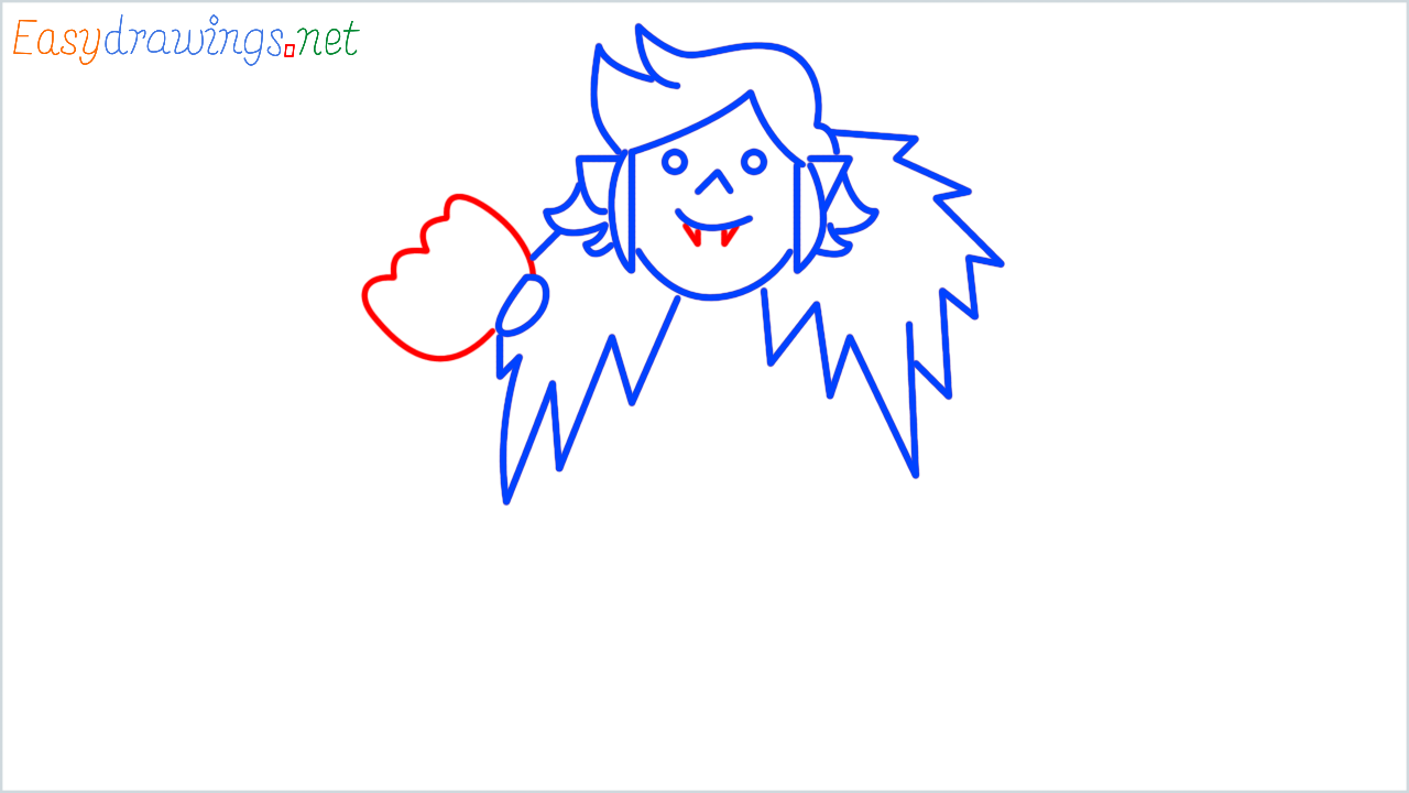 How to draw troll step (8)