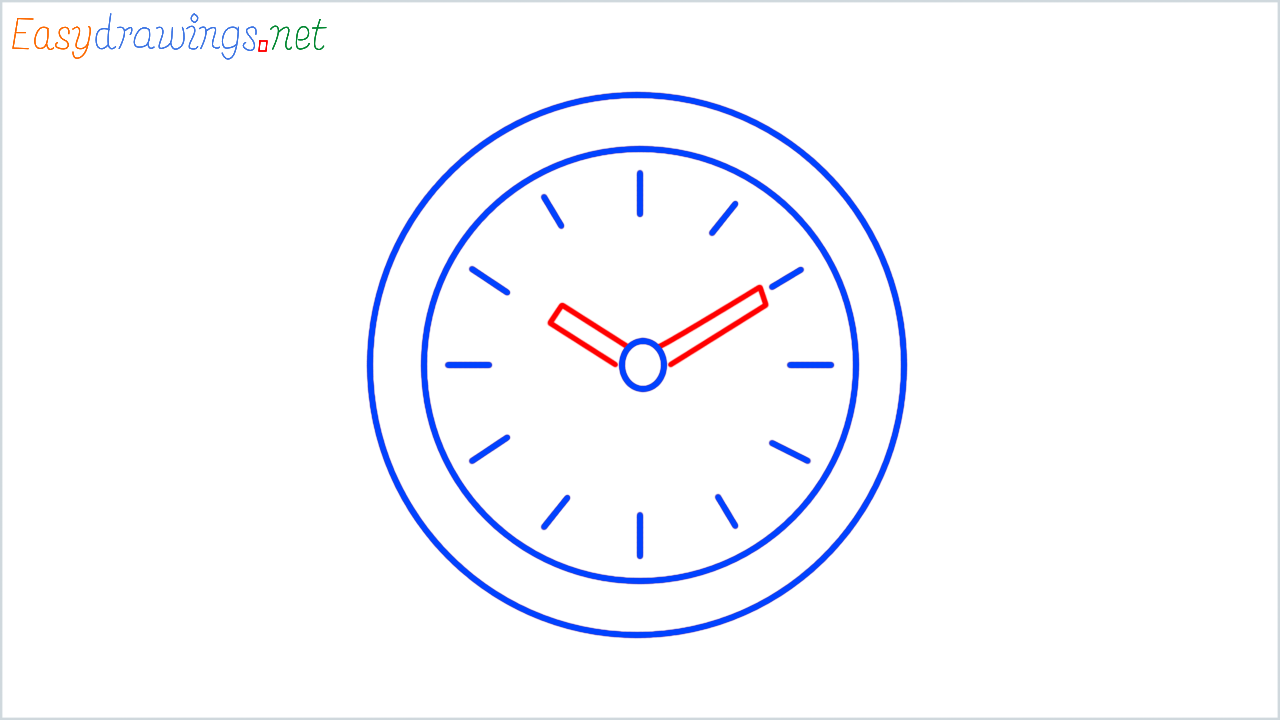 How to draw watch step (5)
