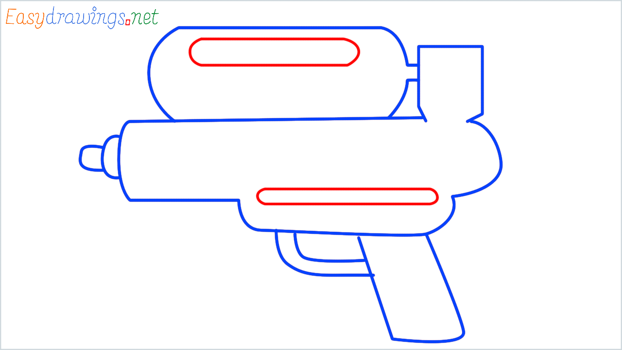 How to draw waterpistol step (7)