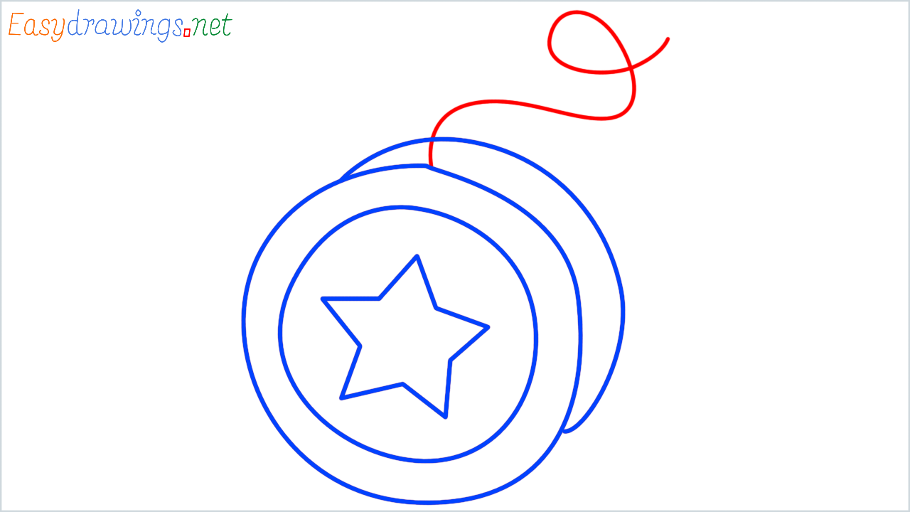 How to draw yo yo step (5)