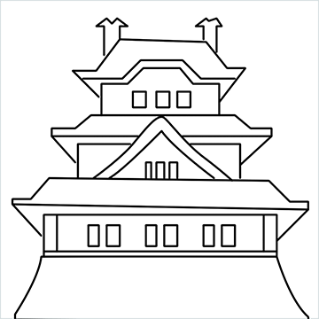 japanese castle drawing (13)