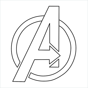 Avengers Logo drawing