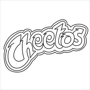 Cheetos logo drawing