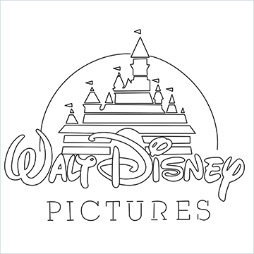 Disney Pictures Logo drawing