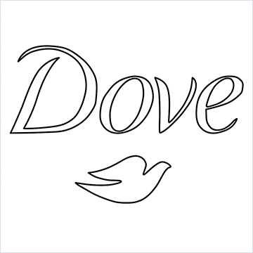 Dove Logo drawing