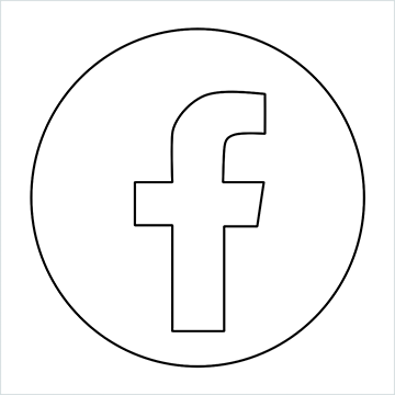Facebook Logo drawing