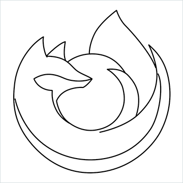 Firefox Logo drawing