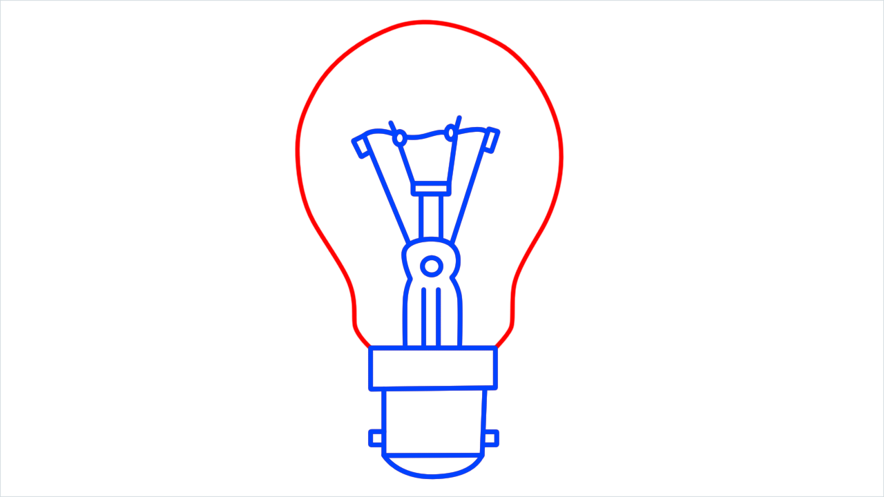 How to draw Bulb step (9)