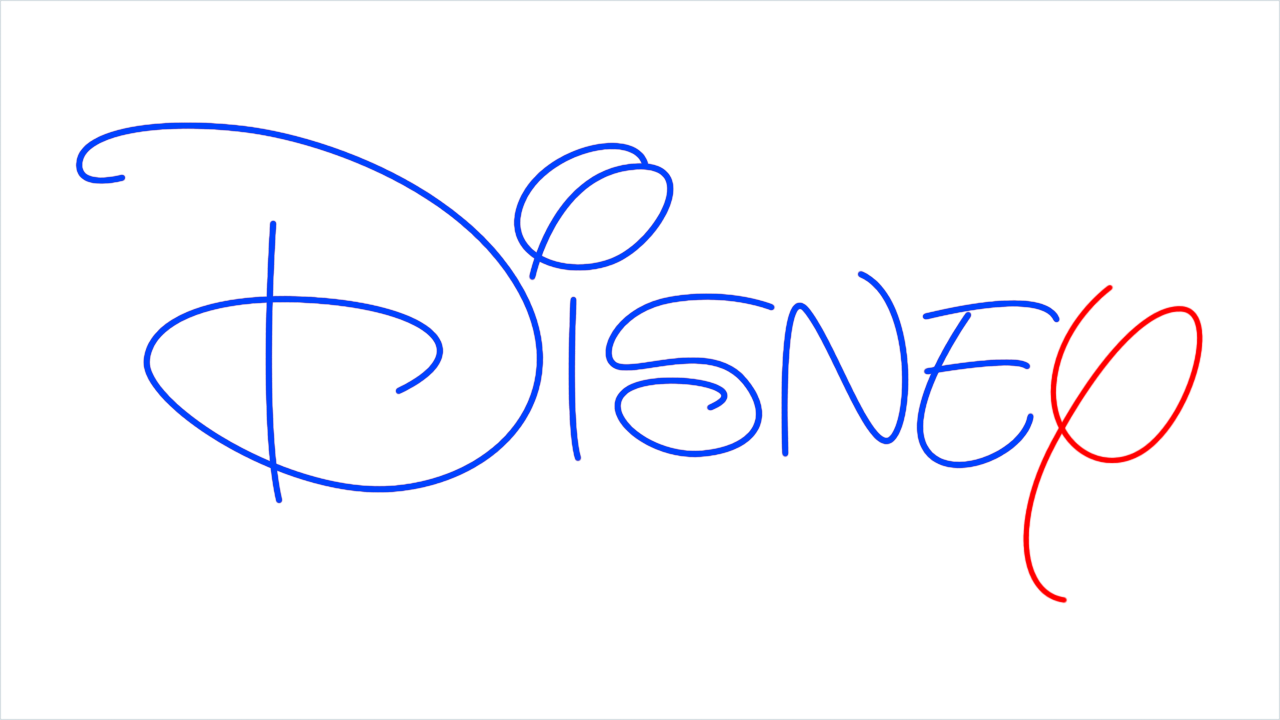 How to draw Disney step (6)
