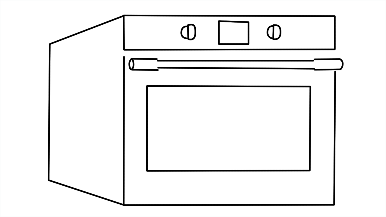 How to draw Frigidaire step by step for beginners