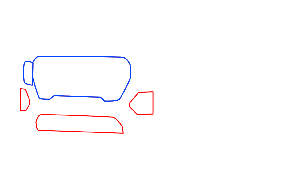 How to draw GMC sierra step (3)