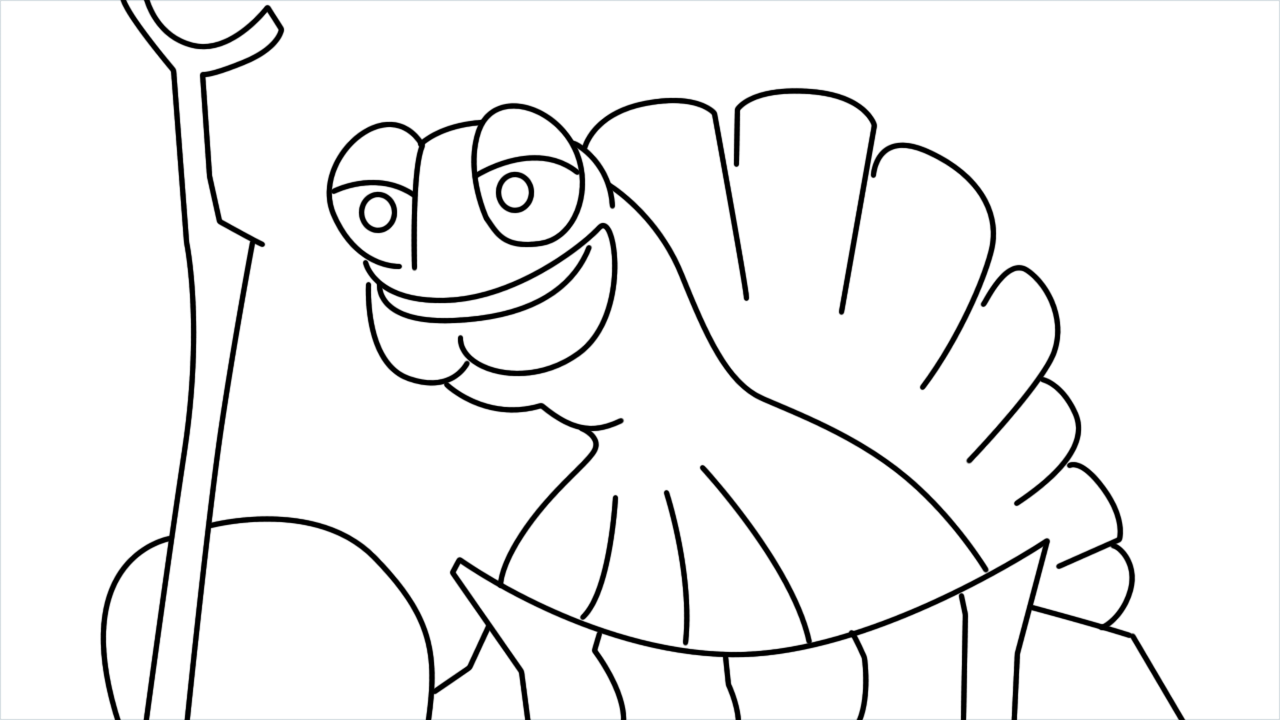 How to draw Master Oogway step by step for beginners
