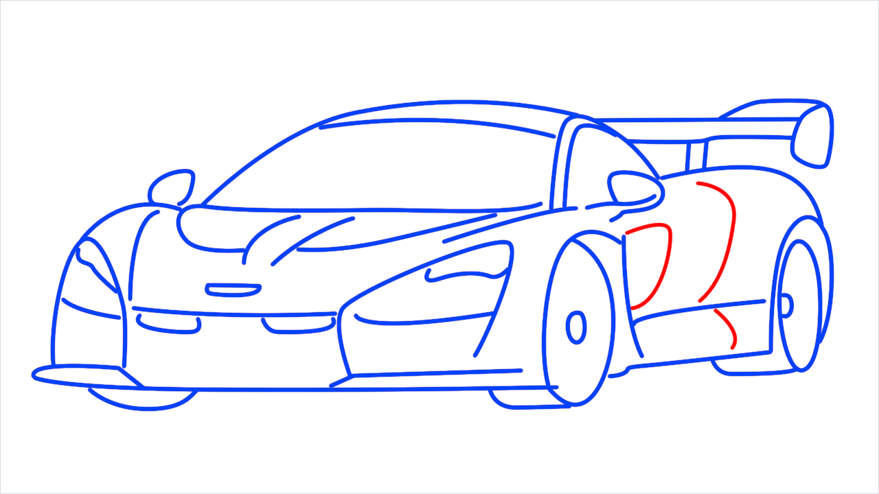 How to draw McLaren Senna step (13)