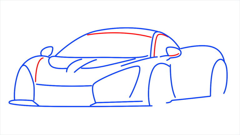 How To Draw Mclaren Senna Step By Step - [13 Easy Phase]