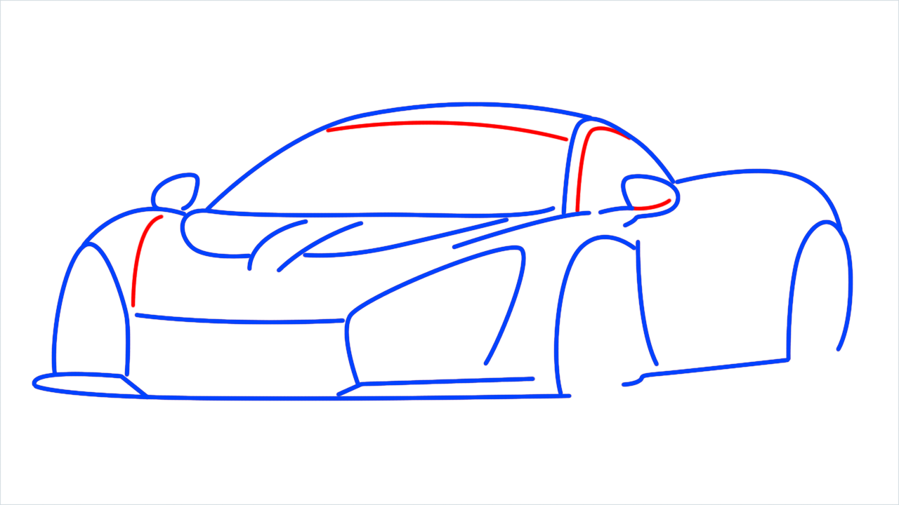 How to draw McLaren Senna step (7)