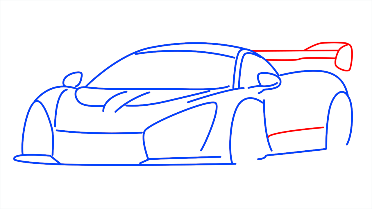 How to draw McLaren Senna step (8)