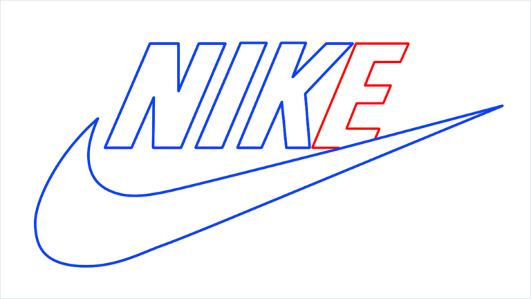 How To Draw Nike Logo Step by Step - [6 Easy Phase]