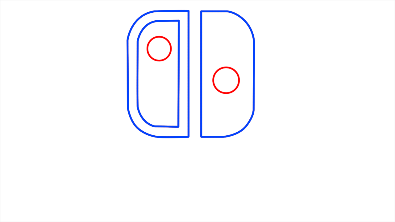How to draw Nintendo Logo step (4)