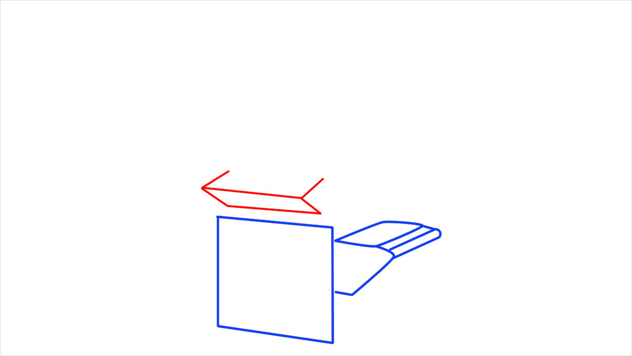 How to draw Popcorn machine step (4)